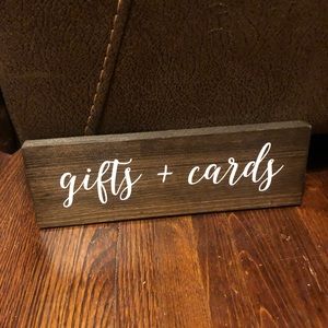 *Wedding* Gifts & Cards Sign